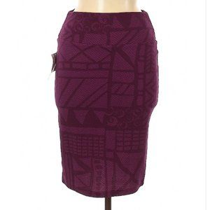 NWT --- LuLaRoe Purple Pencil Skirt, Small